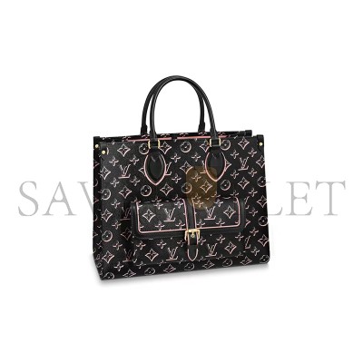 LOUIS VUITTON ONTHEGO MMMONOGRAM CANVAS BLACK M46154 (34*26*13cm)